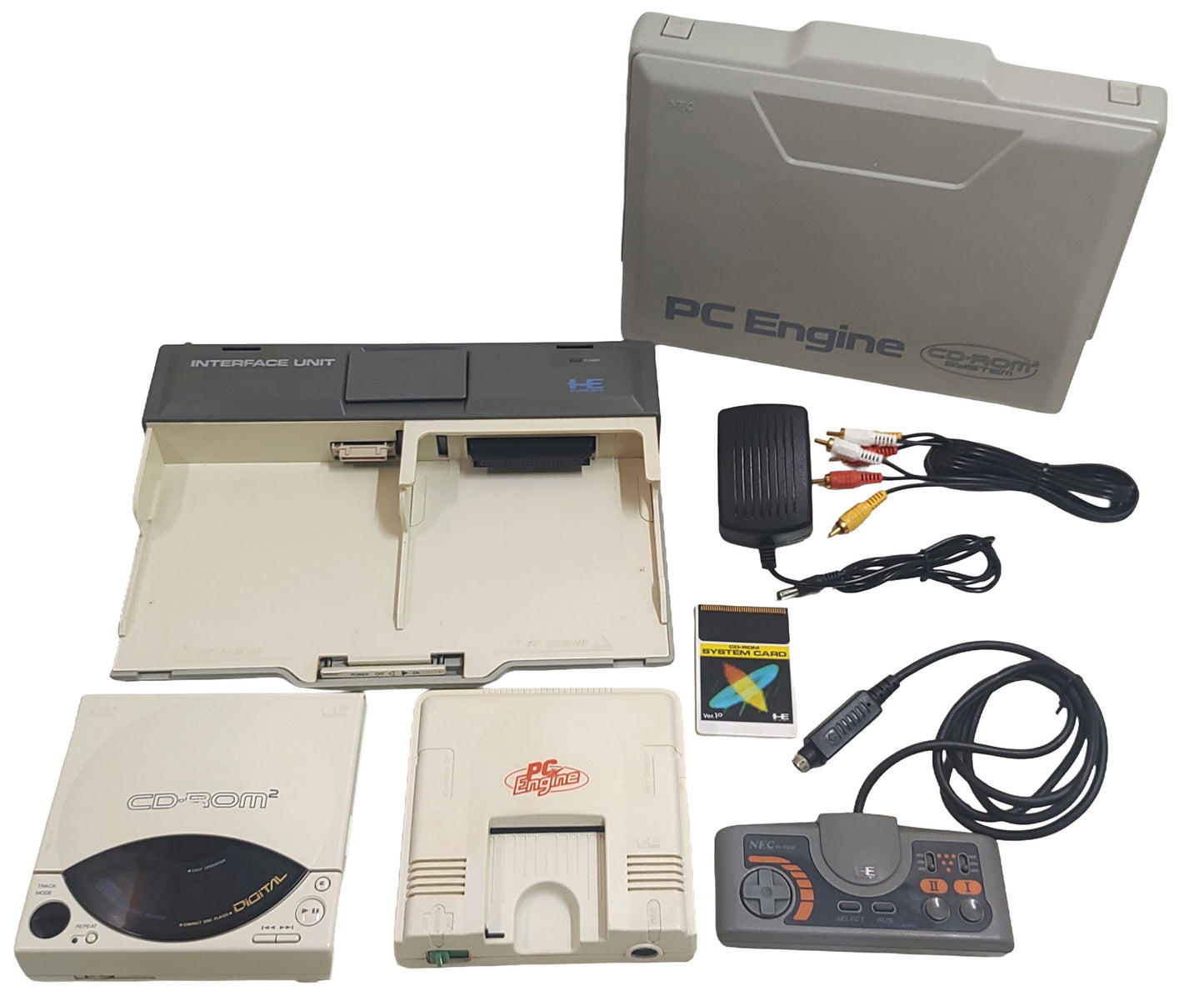 NEC PC-Engine + CD-ROM² na maleta