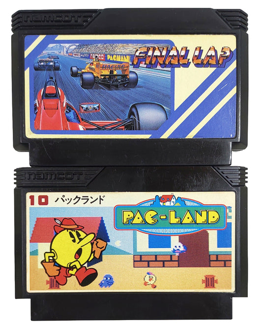 Final Lap + Pac Land - Famicom / NES