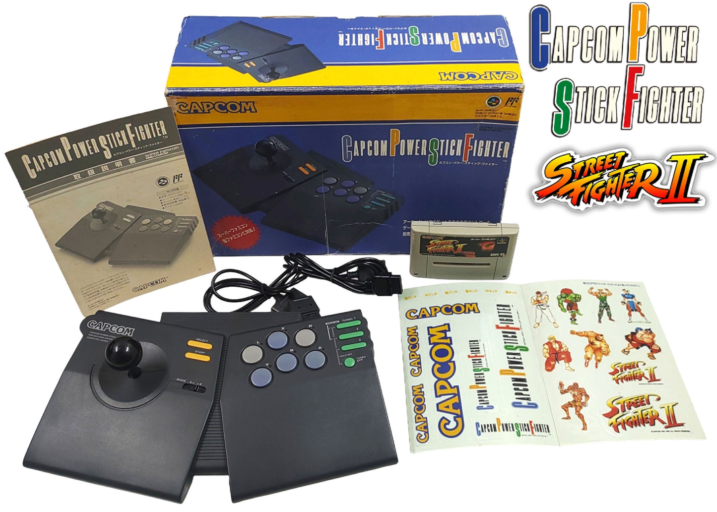 Capcom Power Stick Fighter Arcade Controle - Famicom / Super Famicom / SNES