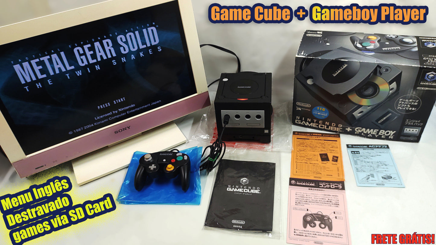 Game Cube Ver. Gameboy Player Set - FRETE GRÁTIS!!